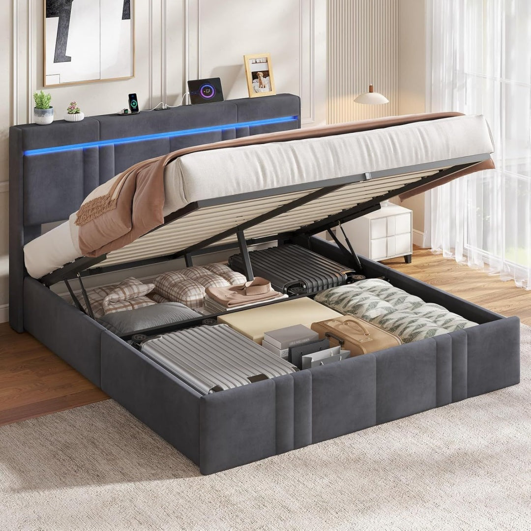 letti grigio per letto