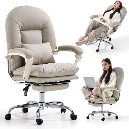 sedie da scrivania beige relax per ufficio