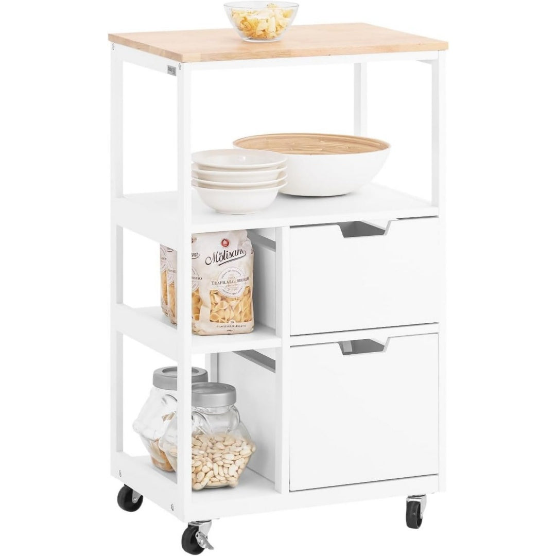 carrelli da portata bianco per letto ufficio
