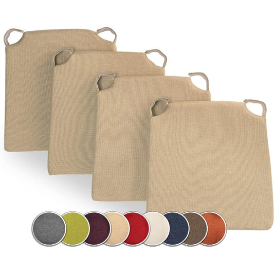 cuscini per sedie da giardino beige con impermeabile