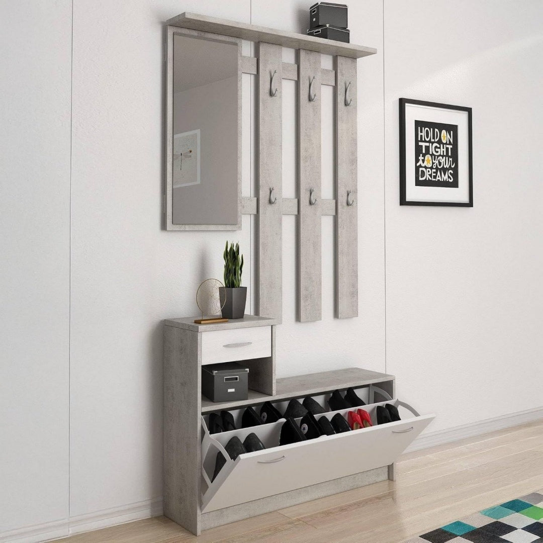 set arredo ingresso bianco per resistente 3